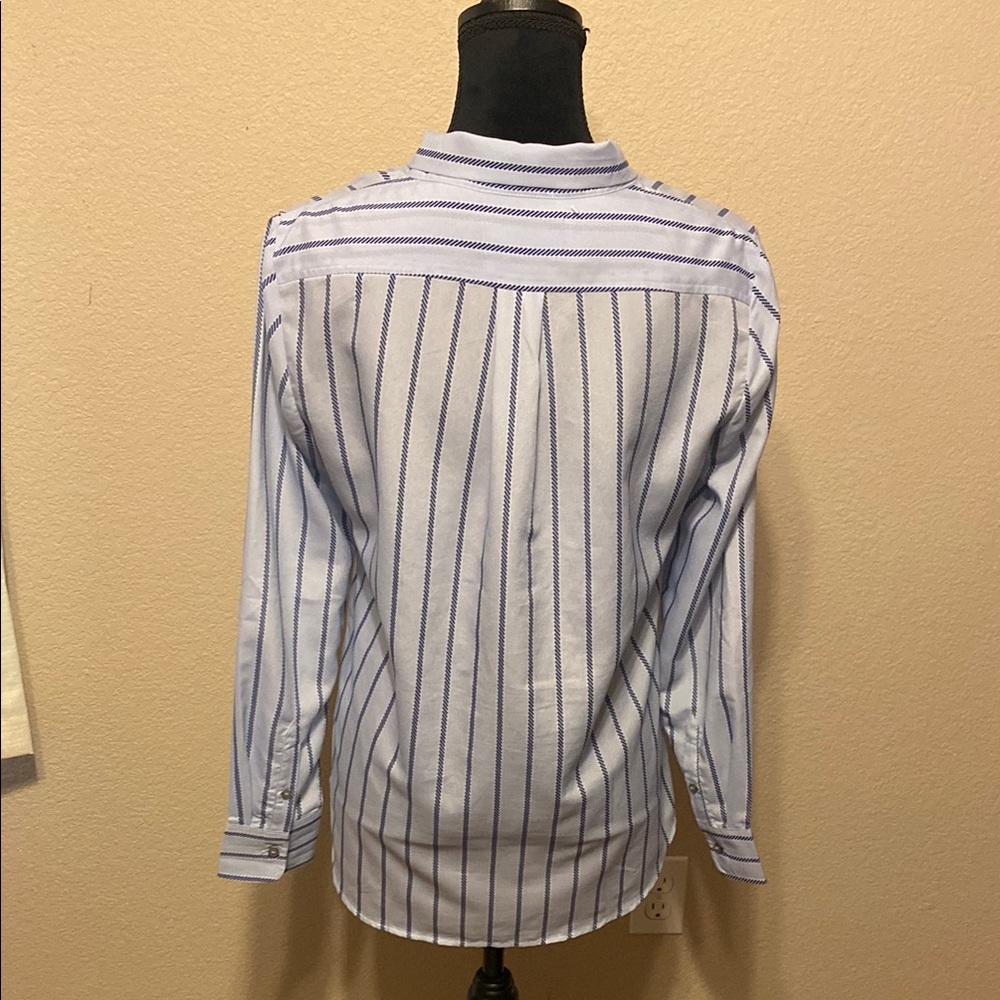 Striped Blue and White Women's Dillons Shirt - Picture 5 of 10
